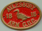Brass Plaque - Aylesbury Arm G.U.C.
