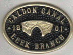 Brass Plaque - Caldon Canal Leek Branch