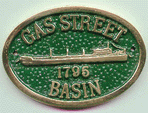 Brass Plaque - Gas Street Basin