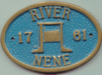Brass Plaque - River Nene