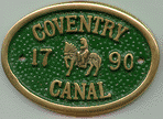 Brass Plaque - Coventry Canal
